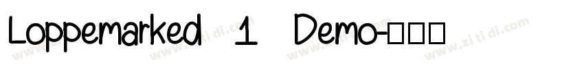 Loppemarked 1 Demo字体转换